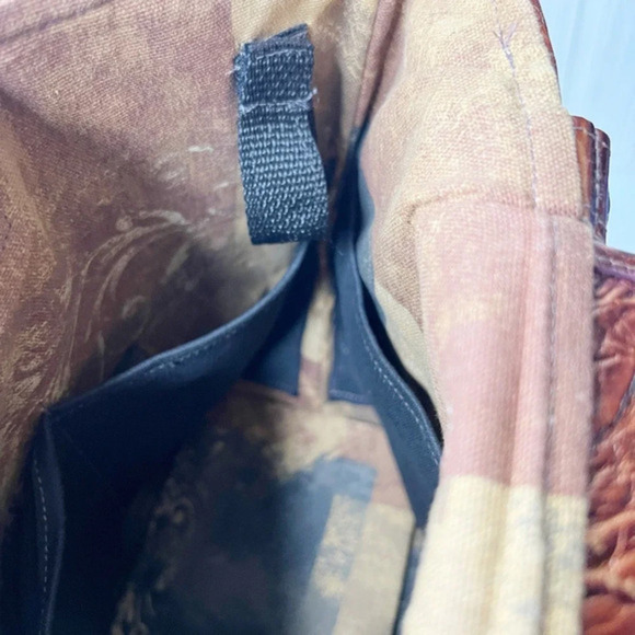 Bamzi Bag Leather‎ Embossed Tote Bag Pockets - Picture 13 of 15
